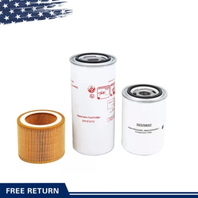 Filter Kit 24121212 88171913 39329602 For Ingersoll Rand UP5 UP6 Air Compressor - Image 1 of 4