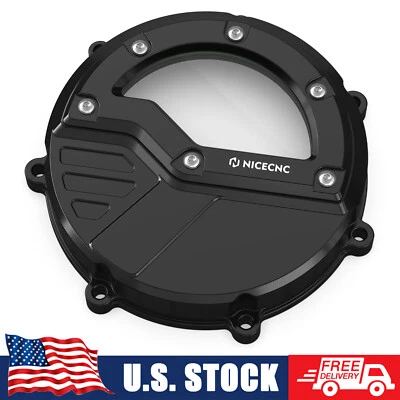 NICECNC Billet Clear Clutch Cover For KTM 990 Super Duke R	07-11 990 SMR 10-11 - Image 1 of 4