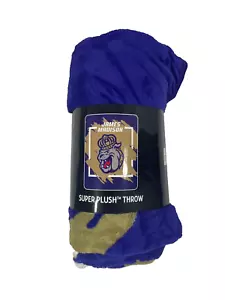 Northwest NCAA James Madison JMU Dukes Super Plüsch Überwurfdecke 46"" x 60"" Neu - Bild 1 von 5