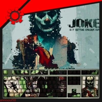 Joker Batman Transparent Keycap Vector Sublimation PBT Gitt 108 Keys For Keypads - Image 1 of 4