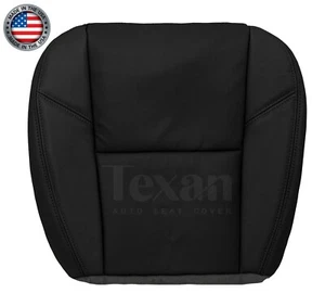 2012 2013 Chevy Silverado LTZ Driver Bottom Leather Perforated Seat Cover Black - Picture 1 of 6