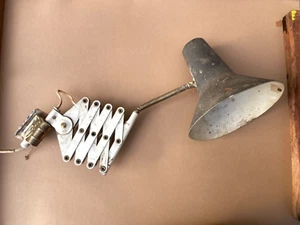 50er 60er SIS Scherenlampe Leuchte Schrumpflack Flexarm Vintage - Bild 1 von 15
