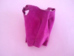 1972 Vintage Barbie Puppe Wildleder Muschel Top #3362 Fancy That Purple - Bild 1 von 3