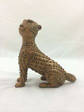 Han Vo sculpture Art Signed"seated Cub cheetah "limited Edition 2/150 .