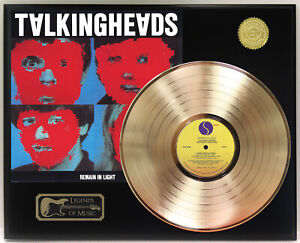 Talking Heads - Remain In Light Gold LP Record Plaque Display