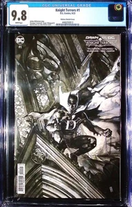 KNIGHT TERRORS #1 CGC 9.8! Alex Maleev Sketch Variant! - Picture 1 of 2