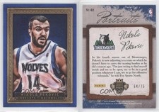 2013-14 Panini Court Kings Portraits Blue Framed /75 Nikola Pekovic #42