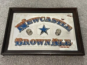 NEWCASTLE BROWN ALE MIRROR - RARE - Pub Man Cave Bar BEER - NEWCASTLE - Picture 1 of 4