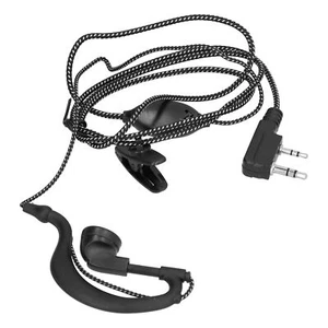 Oreillette Talkie-Walkie Corde Fil Tressé Bouchon 'oreille Filaire Bris De - Zdjęcie 1 z 12