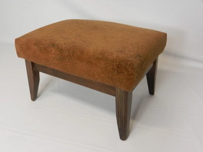 Yorkshire Suede Footstools with Solid Wood Frame (Available in 4 Colors) Free US - Image 1 of 4