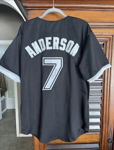 Tim Anderson Autograph Baseball Jersey #7 Chicago White Sox (Beckett Authentic)