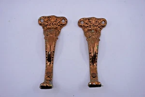 2 ganchos antiguos franceses para cortinas de latón - Imagen 1 de 4