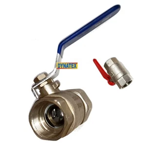 Ball Valve Tap 1/4" Inline Shut Off Stop Cock For Air Line Water Oil Fluid Pumps - Picture 1 of 4