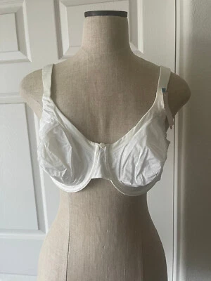 Sutiã Cabernet S12BN602 branco bordado estampa de diamante nylon elástico UW - 42C - Imagem 1 de 4