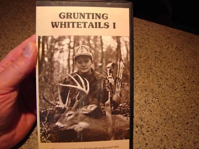 Rare Kelly Kallers Grunting Whitetails 1 VHS Bow Hunting Instructional Video !! - Image 1 of 4