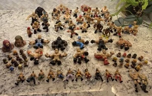 Lot of WWE WWF Jakks Pacific Micro Aggression Minis Squinkies & Rumblers Over 80 - Picture 1 of 24