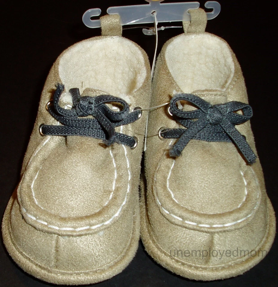 Shoes Boots Crib Baby Boys Soft Hard Sole Footwear Shower Gifts Light Weight - Image 1 of 1