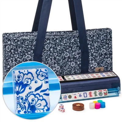 American Mahjong Set, "Chinoise II" with Floral Blue Soft Case - Image 1 of 4