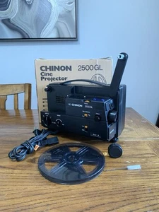 CHINON 2500GL DUAL 8mm ADJUSTABLE Speed Movie Projector in Box - Picture 1 of 18