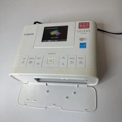 Canon SELPHY CP1200 Compact Photo Printer - White Used With Power Cord - Image 1 of 4