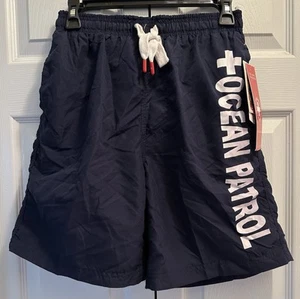 Ocean Patrol Mens Navy Blue Lined Swim Shorts Size Small NEW - Picture 1 of 3