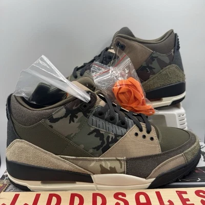 Nike Air Jordan 3 Retro Patchwork Camo DO1830-300 Men’s Sz 13 NIB RARE - Image 1 of 4