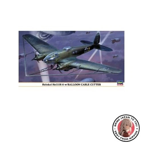 Coupe-câble Heinkel He111H-8w/ballon 1/72 neuf - Photo 1/1