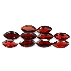 10.80 CT. Unheated 10Pcs Red Garnet Africa Marquise - Picture 1 of 4