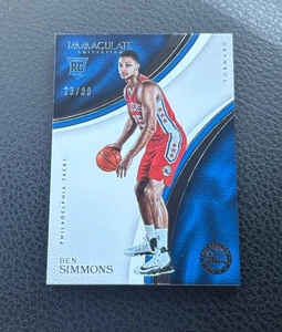 BEN SIMMONS 2016-17 IMMACULATE ROOKIE BASKETBALL 76ERS RC /99 - Picture 1 of 2