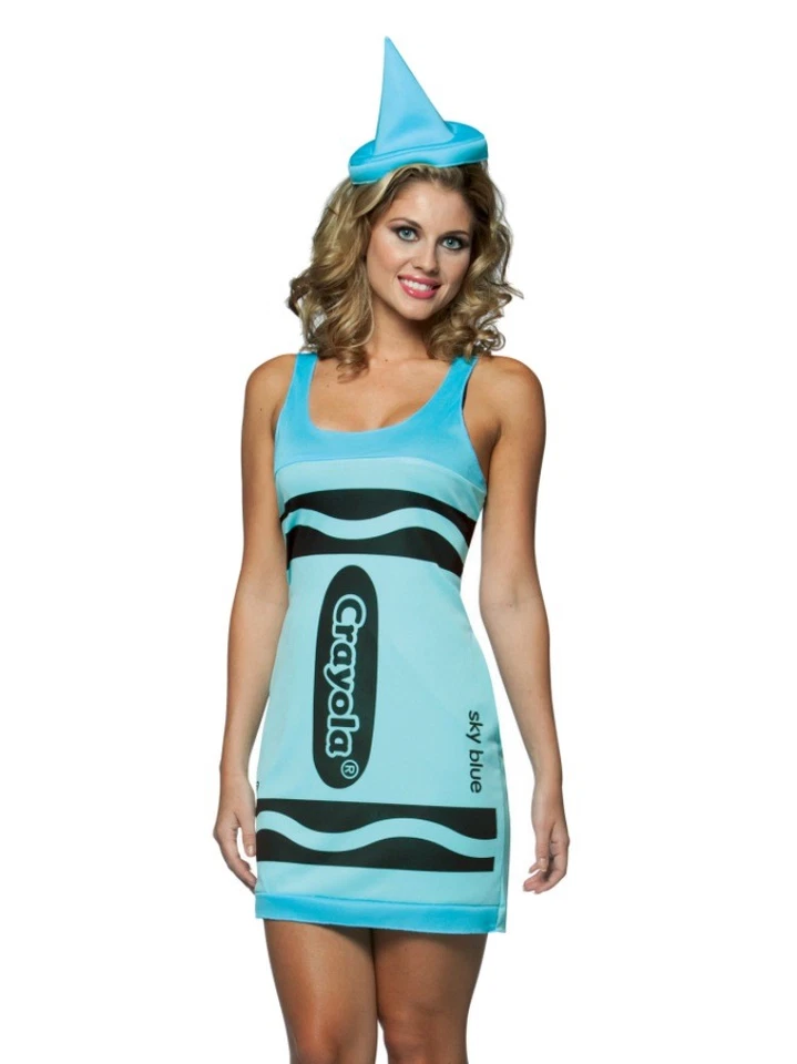 Vestido regata e chapéu Rasta Imposta feminino azul lápis de cor tamanho único 4-10 - Imagem 1 de 1