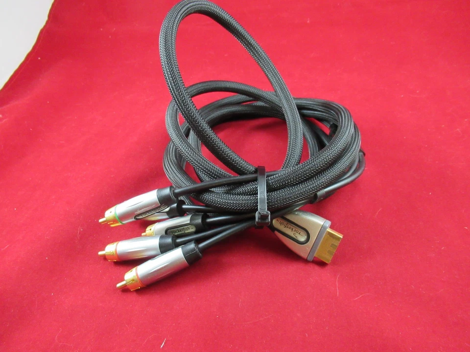Cable de video componente Sony PS2 PS3 HD chapado en oro Rocketfish PlayStation - Imagen 1 de 1