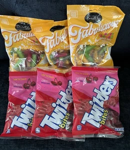 3- Bags Twizzler Bites Cherry Flavored Licorice Candy & 3- Bags Mixed Sour Stix - Picture 1 of 6