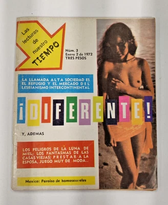 DIFERENTE!, MEXICAN MAGAZINE No 3 JANUARY 1972, LUNA DE MIEL +18 ADULT - Image 1 of 4