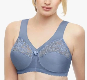 Glamorise 1000 MagicLift Original Full Figure Wireless Support Bra Plus Size 56G - Picture 1 of 10