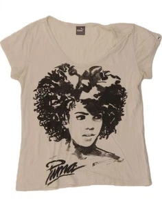 Camiseta Top PUMA Mujer Gráfica Reino Unido 12 Mediana Blanca HO04 - Imagen 1 de 3