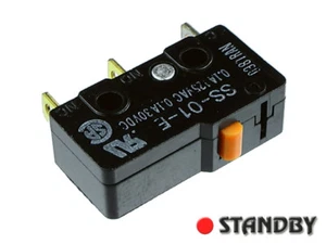 2pcs SS-01-E OMRON Microswitch without lever SPDT 0.1A/125VAC 0.1A/30VDC IP40  - Bild 1 von 1