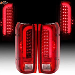 LED Tail Lights Rear Lamps For Ford F150 F250 F350 Bronco 90-97 96 Pair 3D - Picture 1 of 22