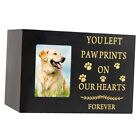 Pet Urns for Dog or Cat Ashes, Wooden Pet Memorial Urns with Photo Medium