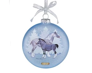 Breyer Horses Artist Signature Glass 2017 Christmas Tree Ornament Collectable - Picture 1 of 2