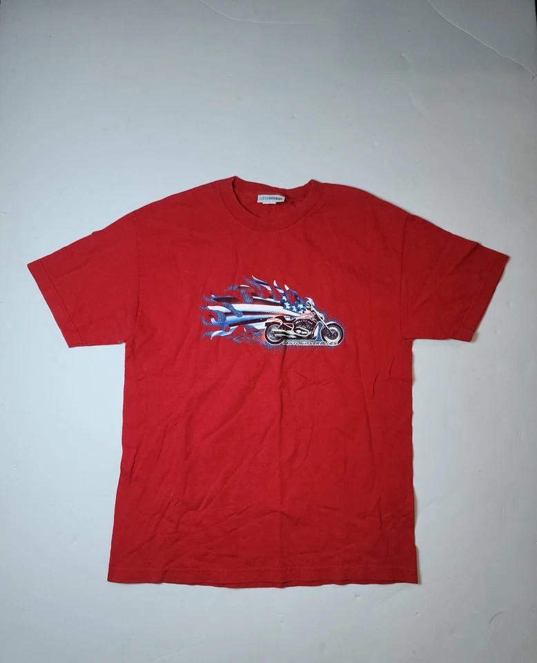Camiseta De Colección Canyon River Blues Para Hombre Talla Grande Chopper Motocicleta Estados Unidos Y2K Foto 1 de 4