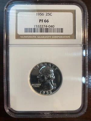 1956PF 66 NGC Washington quarter - Image 1 of 2