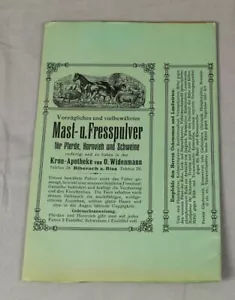 Pudełko tekturowe - maszt reklamowy, proszek pokarmowy Kron Apteka Biberach / Pęknięcie ~1900 /158 - Zdjęcie 1 z 12