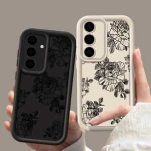 Rose Shockproof Slim Phone Case For Samsung S25 S24 FE S23 S22 Plus A56 A05 A34 - Picture 1 of 16