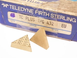 NUOVO SURPLUS 3 PEZZI. TELEDYNE TPG 432 GRADO: INSERTI IN CARBURO TC+ - Foto 1 di 4