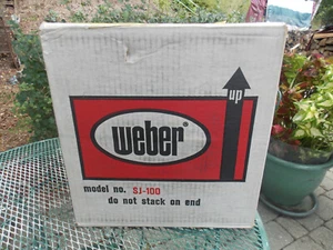 RARA griglia Weber anni 70 "SMOKEY JOE" SJ-100 nuova in SCATOLA 12/25 - Foto 1 di 12