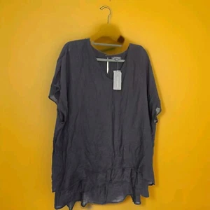 Autograph Women's Black Woven Double Layer Top Size 20 - Picture 1 of 5