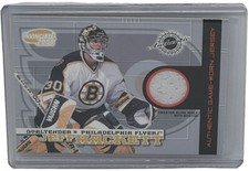 Jeff Hackett 2003-04 Pacific Invincible Jerseys #122/700 Philadelphia Flyers #22