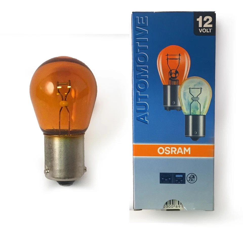 OSRAM 12V 21W Original Signal Bulbs Yellow Near Claw Lamp Bulb Neolux 7507DC-02B - Image 1 of 1