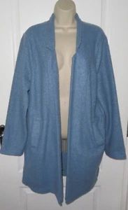 NEW Womens🦋PRINCIPLES🦋blue stretch textured lightweight longline jacket size18 - Picture 1 of 5