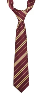Cosplay Tie Kid Tie Costume Tie Halloween Satin Toy Tie Maroon Gold Striped - Picture 1 of 4
